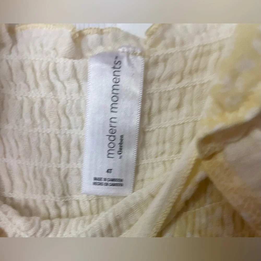Yellow Ruffled‎ Sleeveless Dress! NWT!